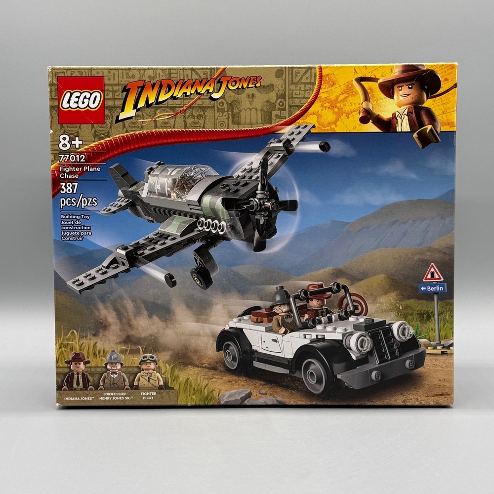Lego #77012 Fighter Plane Chase Indiana Jones Retired Brand New Sealed